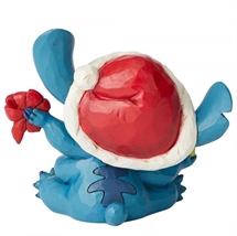 Jim Shore Disney Traditions - Bad Wrap (Stitch with Santa Hat)