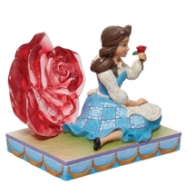 Disney Traditions - H: 12 cm. Belle with Rose