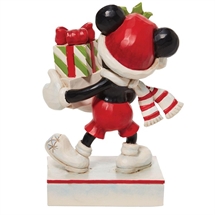 Disney Traditions - Mickey with stack of Presents