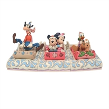 Disney Traditions - Mickey and Minnie SleddingDisney Traditions - Donald and Pluto Sledding H: 11,5