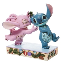 Disney Traditions - Angel Kissing Stitch under Mistletoe