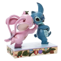 Disney Traditions - Angel Kissing Stitch under Mistletoe