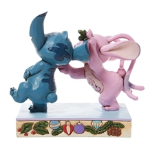Disney Traditions - Angel Kissing Stitch under Mistletoe