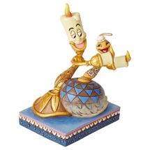 Jim Shore Disney Traditions, Romance by Candlelight (Lumiere and Feather Duster)