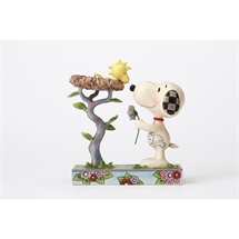 Peanuts -  Snoopy with Woodstock in nest