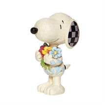 Peanuts - H: 7,5 cm. Snoopy with Flowers mini