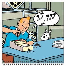 Tintin - Stor Vægkalender 2024